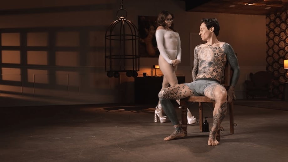 Katie Kush submits to intense kinky fuck with tattooed dominant stud - 1