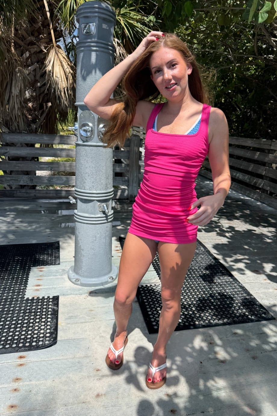 Kimmie Haze shows her tiny tits and spreads nude on blanket - 4
