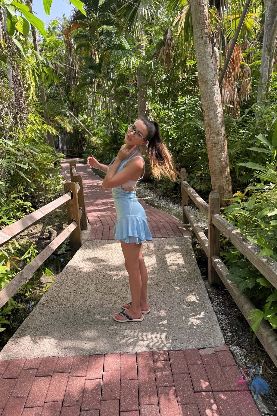 Summer Renee boldly reveals her perky tits and dripping pussy outdoors in a public park - 20
