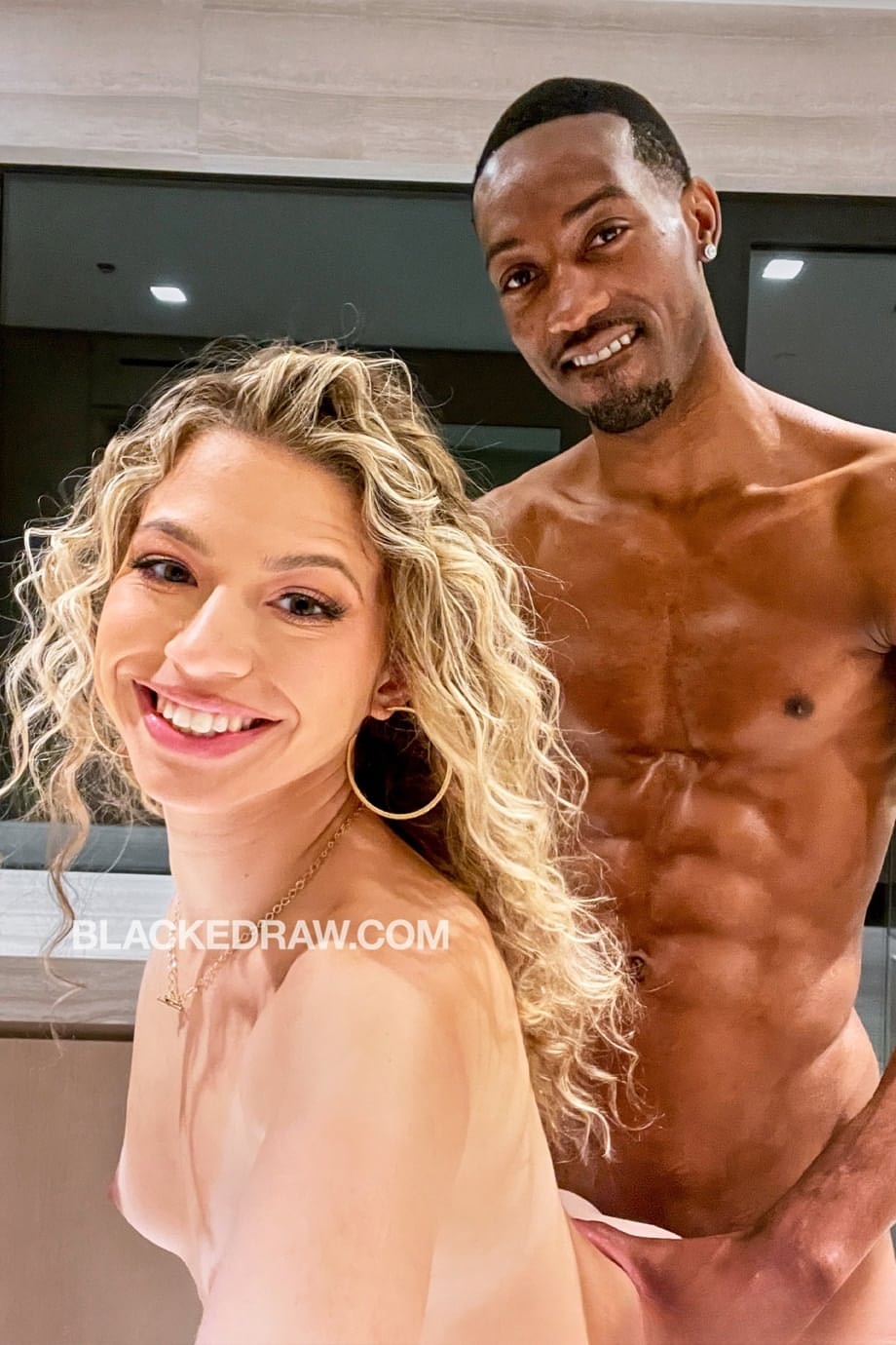 Summer Kline rides a huge throbbing black cock passionately atop her luxurious satin bed - 2