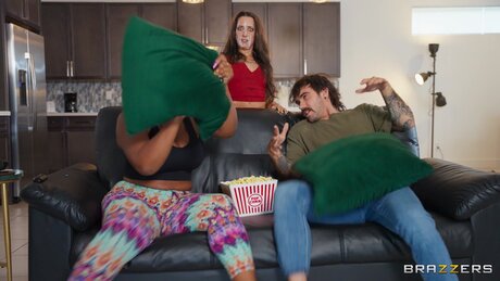Freya Von Doom taking cumshots on her face after riding her guy until he erupts - 21